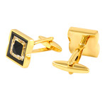 Baron Cufflink // Gold + Black