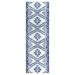 Torino 504 Area Rug // Beige + Blue (2'6" x 8')