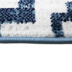 Torino 504 Area Rug // Beige + Blue (2'6" x 8')