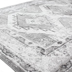 Torino 501 Area Rug // Ivory + Gray (2'6" x 8')