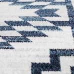 Torino 504 Area Rug // Beige + Blue (2'6" x 8')