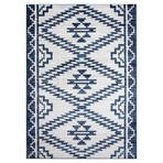 Torino 504 Area Rug // Beige + Blue (2'6" x 8')