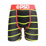 Stripe Underwear // Black + Neon Yellow (2XL)