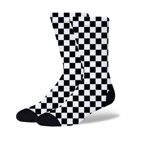 Checkerboard Socks // White