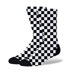 Checkerboard Socks // White