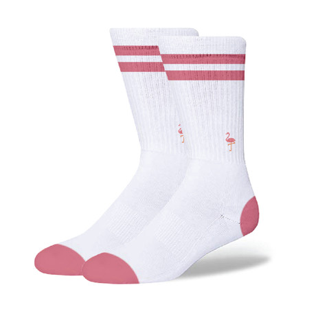 Flamingo Socks // White