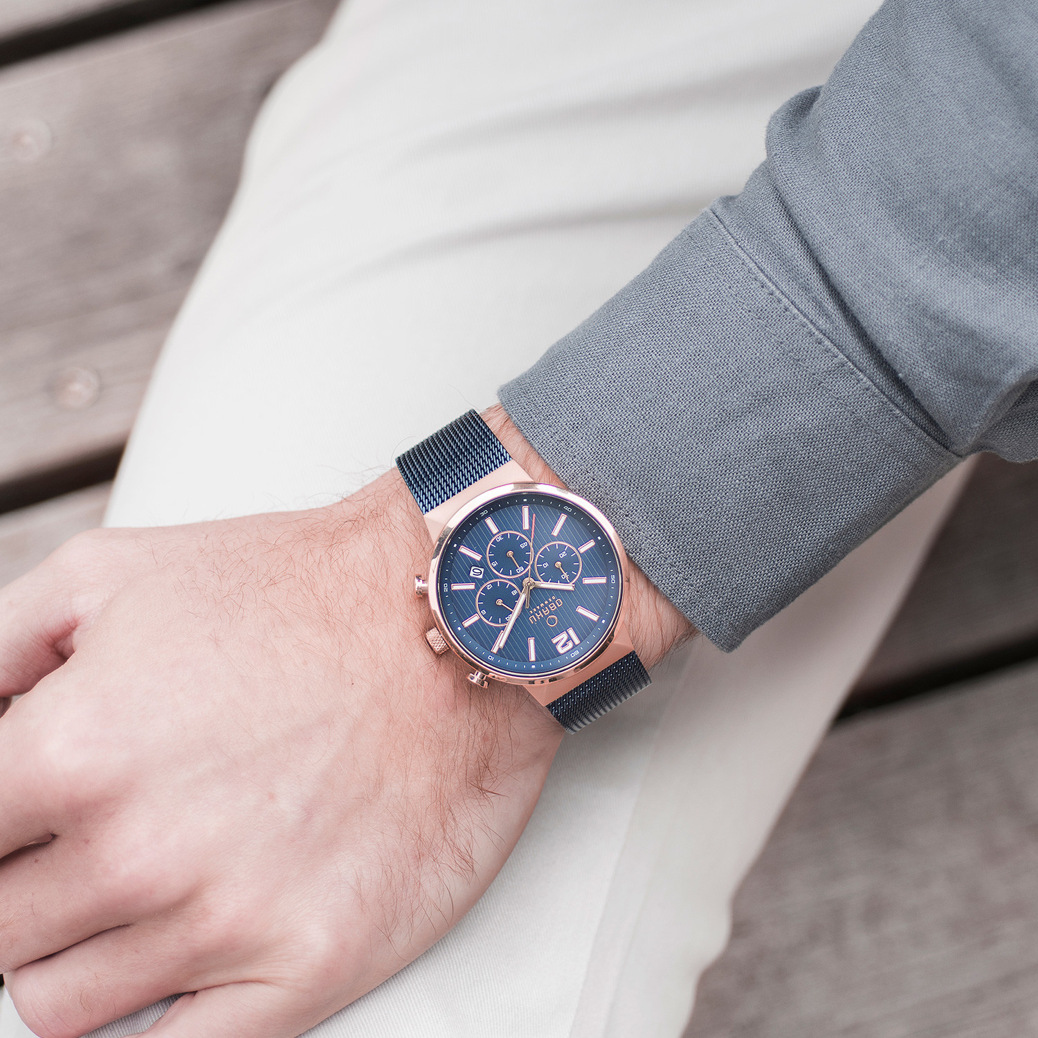 Obaku V185LXCIMC - Orologio Donna In Acciaio Con Maglia Mesh, Eleganza Minimalista
