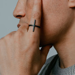 Dash Ring // Matte Black (Size 5)