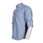 Sheary Button Up Shirt // Sport Fit // Light Blue (L)