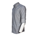 Mina Button Up Shirt // Sport Fit // Gray (S)