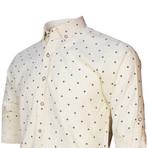 Alec Button Up Shirt // Sport Fit // Cream (L)