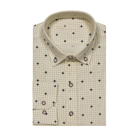 Alec Button Up Shirt // Sport Fit // Cream (S)