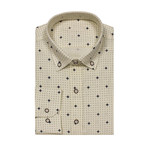 Alec Button Up Shirt // Sport Fit // Cream (L)