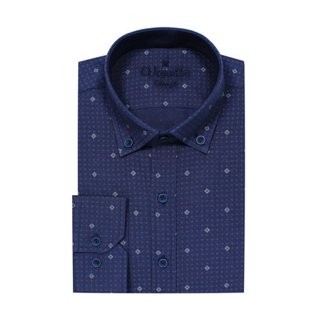 Gino Button Up Shirt // Sport Fit // Dark Blue (S)