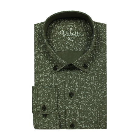 Harold Button Up Shirt // Classic Fit // Green (S)