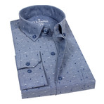 Horus Button Up Shirt // Classic Fit // Blue (L)