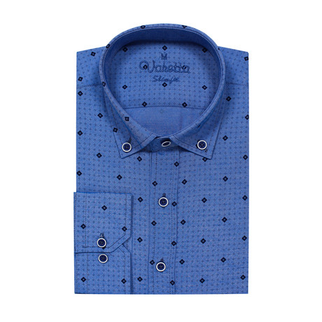 Medus Button Up Shirt // Sport Fit // Blue (S)