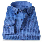 Cannon Button Up Shirt // Sport Fit // Dark Blue (M)