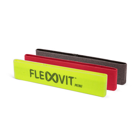 FLEXVIT Mini Band // "Basic" Bundle + Washnet (Basic // Yellow, Red, Gray)