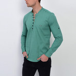 Solid Button Down Shirt // Mint (S)