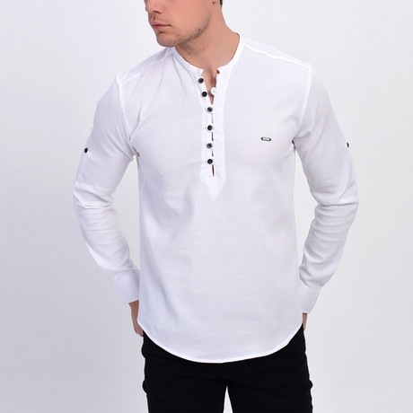 Eric Button Shirt // White (L)