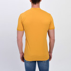 Kando Short Sleeve Henley // Mustard (XL)