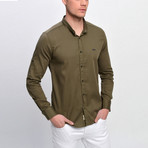 Adam Button Down Shirt // Khaki (M)