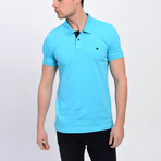 Short Sleeve Polo // Light Turquoise (L)