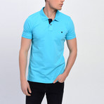 Short Sleeve Polo // Light Turquoise (L)