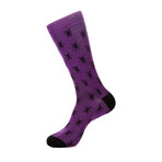 Trey Sock // Purple + Black