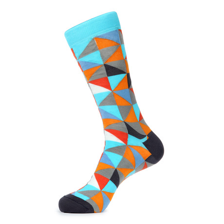 Lenard Sock // Blue + Gray