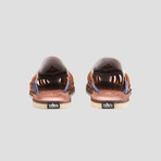 Women's Ranch Huarache Shoe // White + Multicolor + Brown Insole (US Size 10)