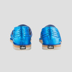 Women's Dreams Huarache Shoe // Metallic Blue + Dark Blue Insole (US Size 5)