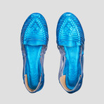 Women's Dreams Huarache Shoe // Metallic Blue + Dark Blue Insole (US Size 10)