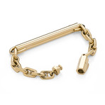 Lockdown Bracelet // Gold (7"L)