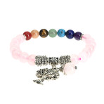 Jean Claude Jewelry // Quartz + Tree Of Life Bracelet // Pink + Multicolor
