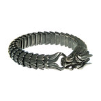 Dell Arte // Lucky Antic Dragon Bracelet // Silver
