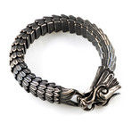 Dell Arte // Lucky Antic Dragon Bracelet // Silver