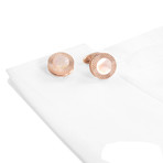 Palace Cufflink // Rose Gold