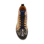 Siseley High-Top Sneaker // Navy + Gold (US: 7)