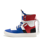 Stryder High-Top Sneaker // Red + White + Blue (US: 9)