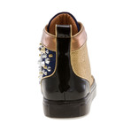 Siseley High-Top Sneaker // Navy + Gold (US: 7)