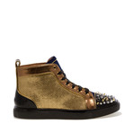 Siseley High-Top Sneaker // Navy + Gold (US: 7)