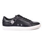 Versace Collection // Low Top Sneakers + Buckle // Black (Euro: 39)
