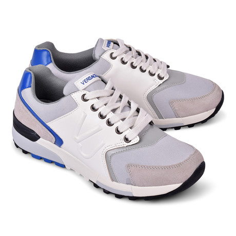 Versace Jeans // Trainer Sneaker // White + Blue (Euro: 39)