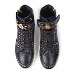 Gianni Versace // Medusa High Top Sneaker // Black (Euro: 39)