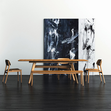 Currant Extendable Dining Table // 72 - 92" (Black Walnut)