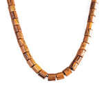 Jean Claude Jewelry // 108 Spiritual Natural Sandalwood Buddhist Beads Bracelet // Brown
