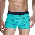 Dino Boxer III // Gray +Teal + Navy // Pack of 3 (L)