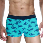 Crab Boxer II // Navy + Teal // Pack of 3 (L)